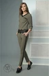 Костюм брючный 1438 оливка Lady Style Classic