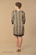 Платье 1553 коричневые тона Lady Style Classic