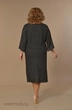 Комплект с платьем 1640 черный+бежевый Lady Style Classic