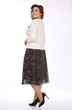 Костюм с юбкой 1958-4 черный с молочным  Lady Style Classic фото 2