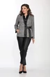 Костюм брючный 2148 черный с серым Lady Style Classic