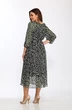 Костюм с платьем 2372 хаки кружочки Lady Style Classic фото 2