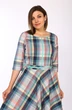 Платье  580 мультиколор клетка Lady Style Classic