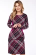 Платье 754 фуксия с серым Lady Style Classic