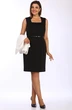 Костюм с платьем 824 черный + молочный Lady Style Classic