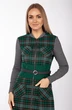 Платье 908 серый + зеленый Lady Style Classic