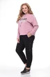 Спортивный костюм 2099 розовый+черный LadyThreeStars