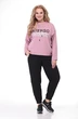 Спортивный костюм 2099 розовый+черный LadyThreeStars