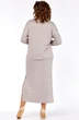 Костюм с юбкой 2451 светло-серый LadyThreeStars фото 2