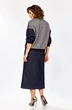 Костюм с юбкой 25103 синий Ladysecret фото 2