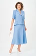 Костюм с юбкой 26110 голубой Ladysecret