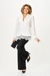 Костюм брючный 26261 белый + черный Ladysecret фото 3