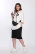 Костюм с шортами 2760 белый + черный Ladysecret