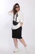 Костюм с шортами 2760 белый + черный Ladysecret