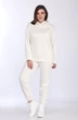 Спортивный костюм 2784 молочный + белый Ladysecret