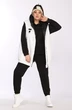 Спортивный костюм 2784 черный + молочный Ladysecret