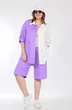 Костюм с шортами 2830 белый + аметистовый Ladysecret