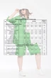 Костюм с шортами 2830 белый + лайм Ladysecret