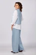 Костюм брючный 2993 белый + голубой Ladysecret фото 2