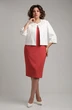 Костюм с платьем 3740-1 молочный + коралл Ladysecret