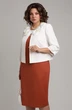 Костюм с платьем 3740-1 молочный + терракот Ladysecret