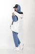 Спортивный костюм 4001 белый + синий Ladysecret