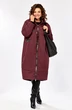 Пальто 5018-1 бордовый Ladysecret фото 3