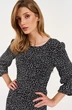 Платье 11348 рисунок на черном LeNata