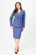 Костюм с юбкой 20303 темно-голубой LeNata