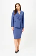 Костюм с юбкой 20303 темно-голубой LeNata фото 3