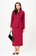 Костюм с юбкой 20549 бордо LeNata