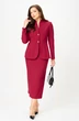 Костюм с юбкой 20549 бордо LeNata фото 4