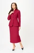 Костюм с юбкой 20549 бордо LeNata фото 5