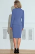 Костюм с юбкой 21212 темно-голубой LeNata фото 2
