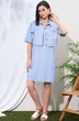 Костюм с платьем 21262 голубой LeNata