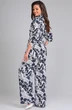 Костюм брючный 21271 рисунок на белом LeNata
