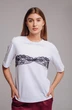 Футболка 037 белый + бант LegendStyle