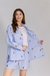 Костюм с шортами K-007 бело-голубой LegendStyle фото 4