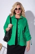 Костюм с платьем 1190 зеленый + черный Liliana-style