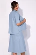 Костюм с юбкой 1296 голубой Liliana-style