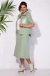 Костюм с юбкой 1296 фисташка Liliana-style