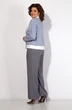 Костюм брючный 1350БрПн небесный серый Liliana-style