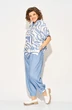 Костюм брючный 1438л голубой Liliana-style фото 3