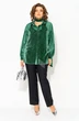 Костюм брючный 1496БрПн изумруд Liliana-style