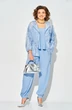 Костюм брючный 1535 голубой Liliana-style фото 3