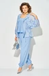 Костюм брючный 1535 голубой Liliana-style