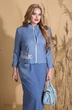 Комплект с платьем 794 голубой+джинс Liliana-style фото 2