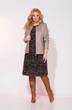Костюм с платьем 988N-922L капучино + темный Liliana-style