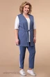 Костюм брючный 1811 синяя полоска Linia-L