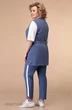 Костюм брючный 1811 синяя полоска Linia-L